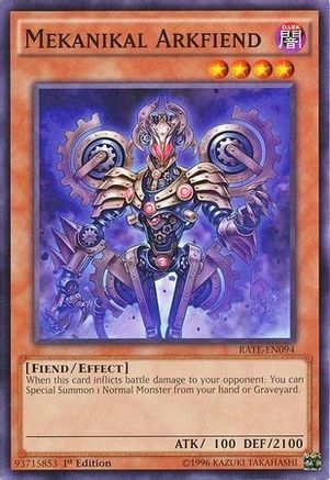 Mekanikal Arkfiend (RATE-EN094) - Raging Tempest 1st Edition