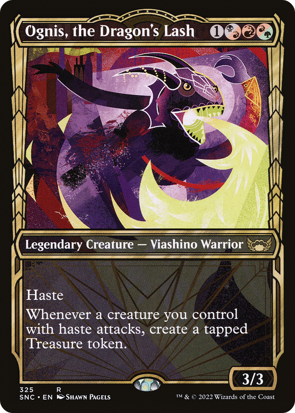 Ognis, the Dragon's Lash (Showcase) (SNC-325) - Streets of New Capenna: (Showcase) Foil