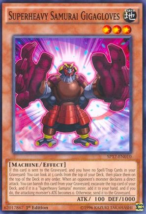 Superheavy Samurai Gigagloves (Starfoil) (SP17-EN010) - Star Pack - Battle Royal 1st Edition