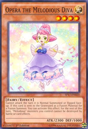 Opera the Melodious Diva (Starfoil) (SP17-EN020) - Star Pack - Battle Royal 1st Edition