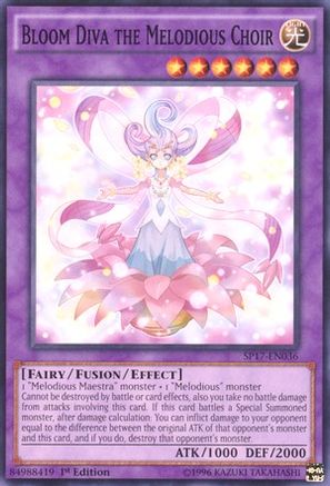 Bloom Diva the Melodious Choir (Starfoil) (SP17-EN036) - Star Pack - Battle Royal 1st Edition