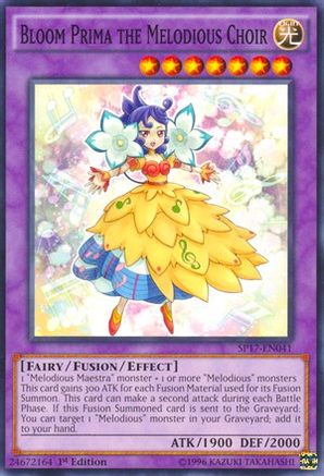 Bloom Prima the Melodious Choir (Starfoil) (SP17-EN041) - Star Pack - Battle Royal 1st Edition