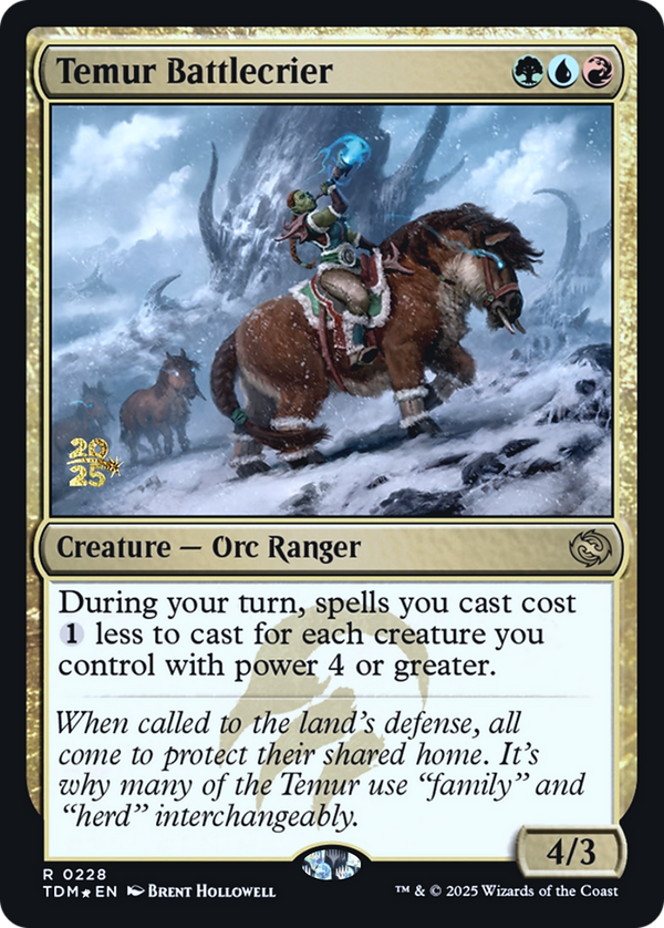 Temur Battlecrier (PRE-228) - Prerelease Cards Foil