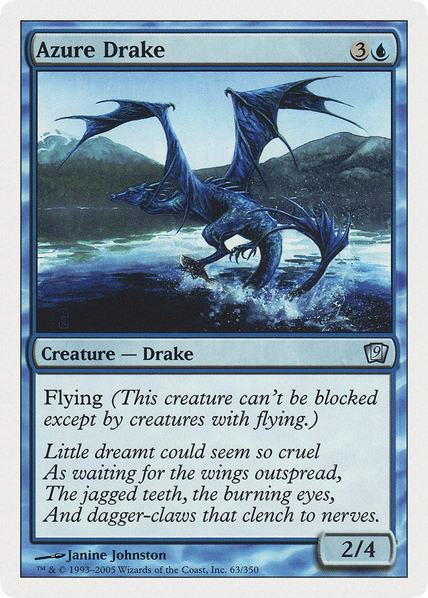 Azure Drake (9ED-063) - 9th Edition Foil