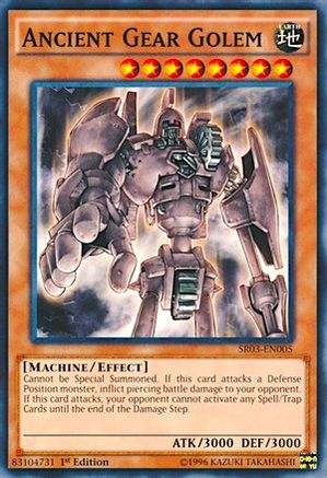 Ancient Gear Golem (SR03-EN005) - Structure Deck: Machine Reactor 1st Edition