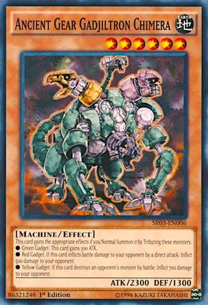 Ancient Gear Gadjiltron Chimera (SR03-EN006) - Structure Deck: Machine Reactor 1st Edition
