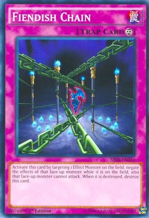 Fiendish Chain (SR03-EN036) - Structure Deck: Machine Reactor Unlimited