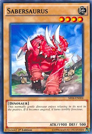 Sabersaurus (SR04-EN004) - Structure Deck: Dinosmasher's Fury Unlimited