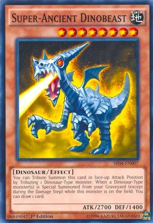 Super-Ancient Dinobeast (SR04-EN007) - Structure Deck: Dinosmasher's Fury 1st Edition