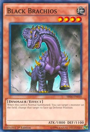 Black Brachios (SR04-EN010) - Structure Deck: Dinosmasher's Fury 1st Edition