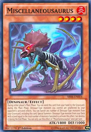 Miscellaneousaurus (SR04-EN014) - Structure Deck: Dinosmasher's Fury 1st Edition