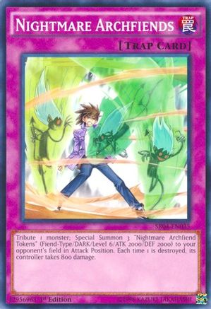 Nightmare Archfiends (SR04-EN035) - Structure Deck: Dinosmasher's Fury Unlimited
