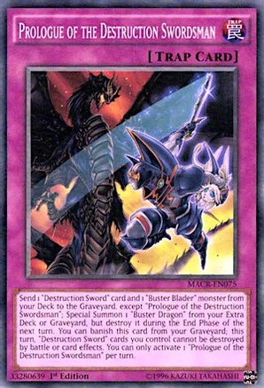 Prologue of the Destruction Swordsman (MACR-EN075) - Maximum Crisis Unlimited
