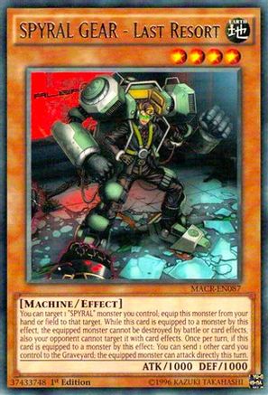 SPYRAL GEAR - Last Resort (MACR-EN087) - Maximum Crisis Unlimited
