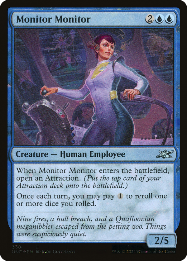 Monitor Monitor (Galaxy Foil) (UNF-338) - Unfinity Foil