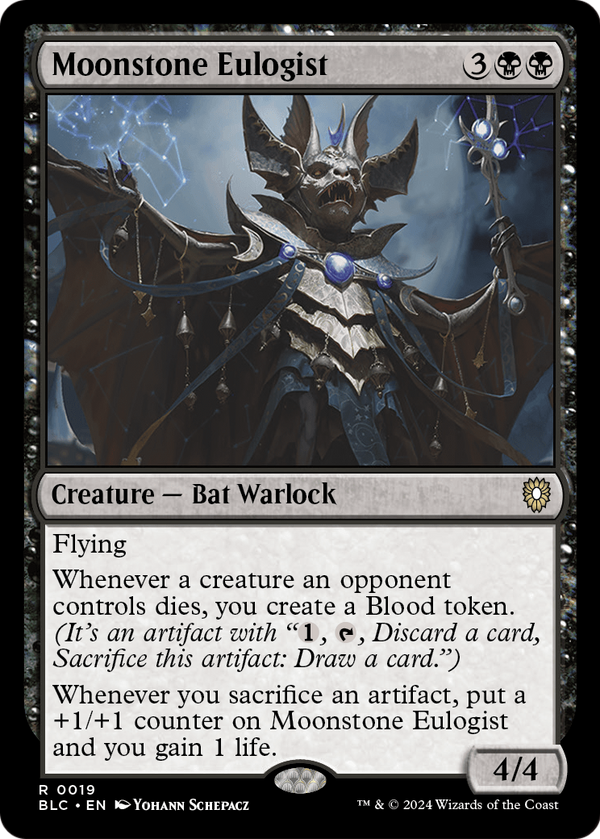 Moonstone Eulogist (BLC-019) - Bloomburrow Commander