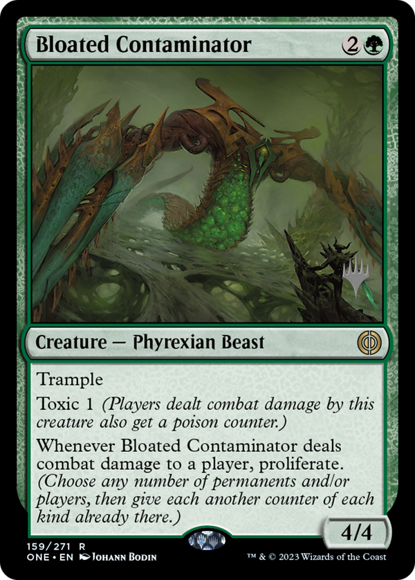 Bloated Contaminator (PPONE-159) - Phyrexia: All Will Be One Promos Foil