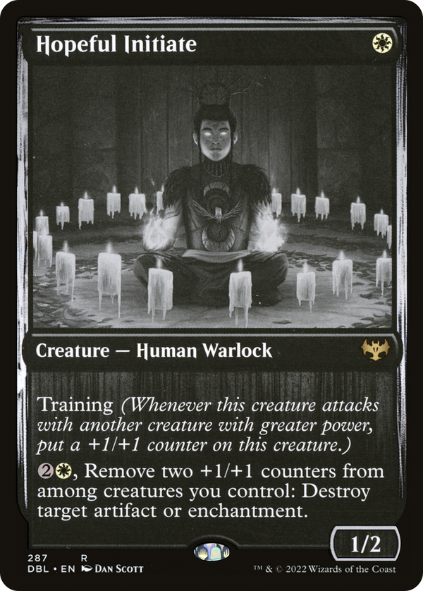 Hopeful Initiate (DBL-287) - Innistrad: Double Feature Foil