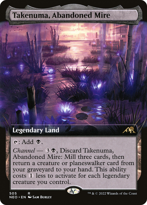 Takenuma, Abandoned Mire (Extended Art) (NEO-505) - Kamigawa: Neon Dynasty: (Extended Art)