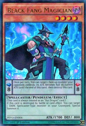 Black Fang Magician (PEVO-EN004) - Pendulum Evolution 1st Edition