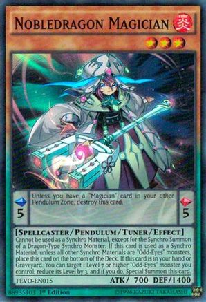 Nobledragon Magician (PEVO-EN015) - Pendulum Evolution 1st Edition