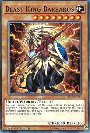 Beast King Barbaros (YS17-EN007) - Starter Deck: Link Strike 1st Edition
