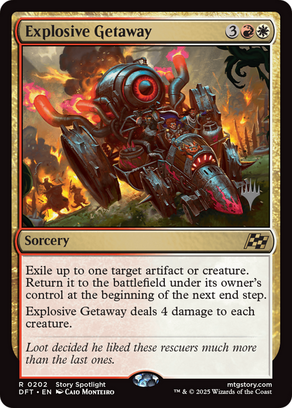 Explosive Getaway (PPDFT-202) - Promo Pack: Aetherdrift Foil