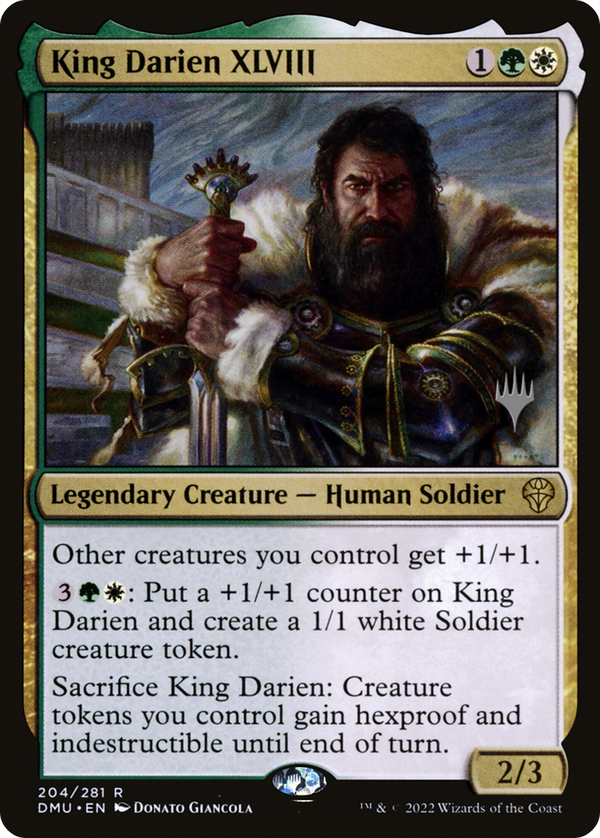 King Darien XLVIII (PPDMU-204) - Dominaria United Promos Foil