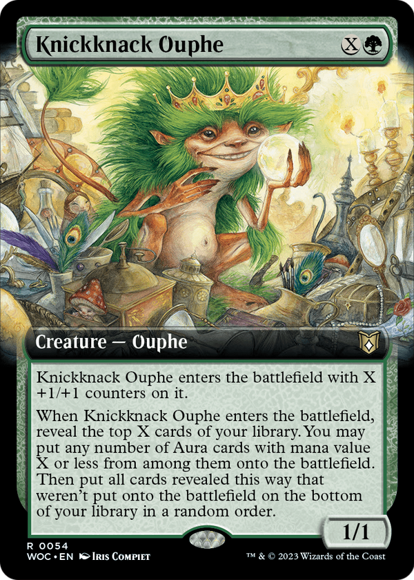 Knickknack Ouphe (Extended Art) (WOC-054) - Wilds of Eldraine Commander: (Extended Art)