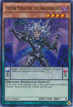 Lector Pendulum, the Dracoverlord (MP17-EN014) - 2017 Mega-Tins Mega Pack 1st Edition