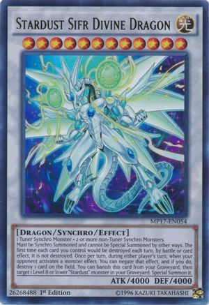 Stardust Sifr Divine Dragon (MP17-EN054) - 2017 Mega-Tins Mega Pack 1st Edition