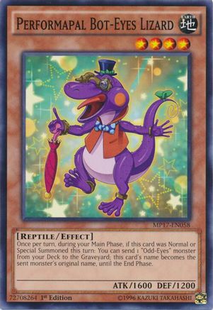 Performapal Bot-Eyes Lizard (MP17-EN058) - 2017 Mega-Tins Mega Pack 1st Edition