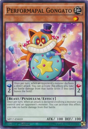 Performapal Gongato (MP17-EN059) - 2017 Mega-Tins Mega Pack 1st Edition