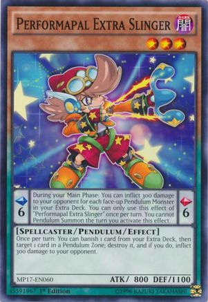 Performapal Extra Slinger (MP17-EN060) - 2017 Mega-Tins Mega Pack 1st Edition