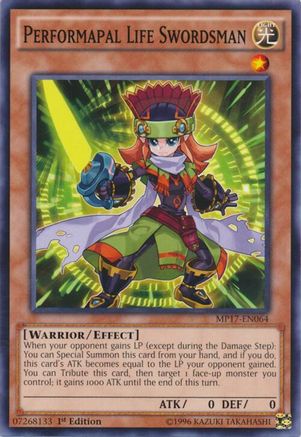 Performapal Life Swordsman (MP17-EN064) - 2017 Mega-Tins Mega Pack 1st Edition