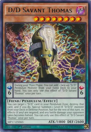 D/D Savant Thomas (MP17-EN065) - 2017 Mega-Tins Mega Pack 1st Edition