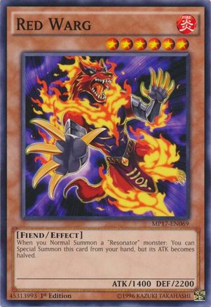 Red Warg (MP17-EN069) - 2017 Mega-Tins Mega Pack 1st Edition