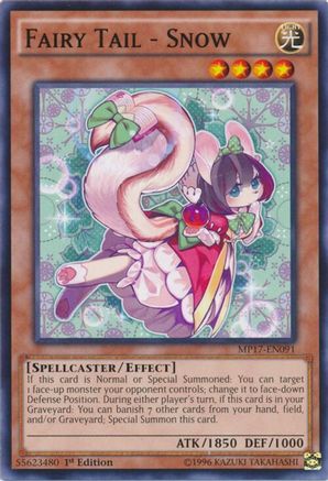 Fairy Tail - Snow (MP17-EN091) - 2017 Mega-Tins Mega Pack 1st Edition