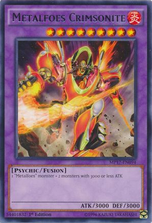 Metalfoes Crimsonite (MP17-EN094) - 2017 Mega-Tins Mega Pack 1st Edition