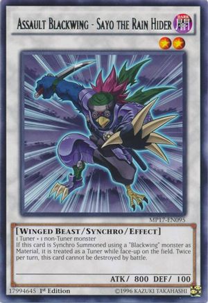 Assault Blackwing - Sayo the Rain Hider (MP17-EN095) - 2017 Mega-Tins Mega Pack 1st Edition