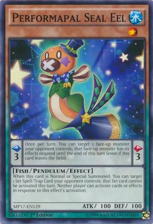 Performapal Seal Eel (MP17-EN129) - 2017 Mega-Tins Mega Pack 1st Edition