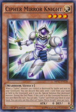 Cipher Mirror Knight (MP17-EN136) - 2017 Mega-Tins Mega Pack 1st Edition