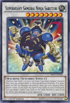 Superheavy Samurai Ninja Sarutobi (MP17-EN149) - 2017 Mega-Tins Mega Pack 1st Edition