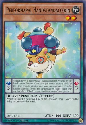 Performapal Handstandaccoon (MP17-EN174) - 2017 Mega-Tins Mega Pack 1st Edition