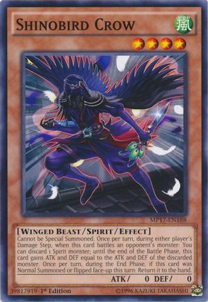 Shinobird Crow (MP17-EN188) - 2017 Mega-Tins Mega Pack 1st Edition