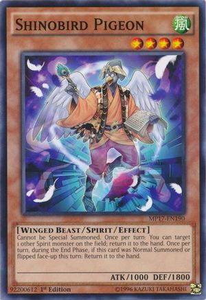 Shinobird Pigeon (MP17-EN190) - 2017 Mega-Tins Mega Pack 1st Edition