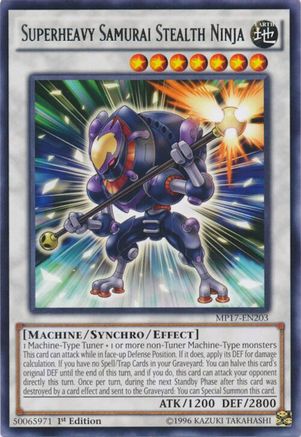Superheavy Samurai Stealth Ninja (MP17-EN203) - 2017 Mega-Tins Mega Pack 1st Edition