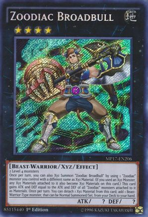 Zoodiac Broadbull (MP17-EN206) - 2017 Mega-Tins Mega Pack 1st Edition