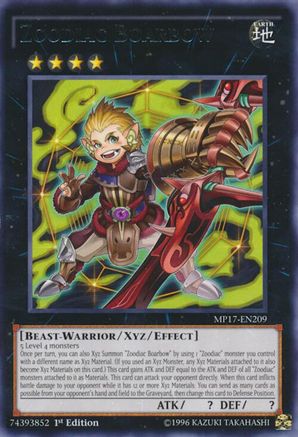 Zoodiac Boarbow (MP17-EN209) - 2017 Mega-Tins Mega Pack 1st Edition