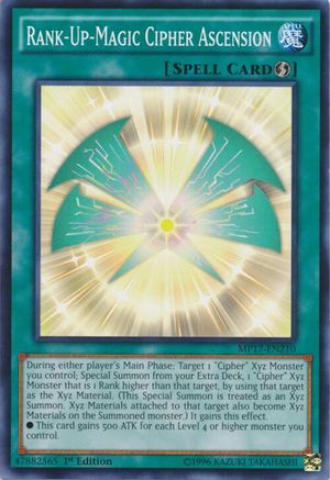 Rank-Up-Magic Cipher Ascension (MP17-EN210) - 2017 Mega-Tins Mega Pack 1st Edition
